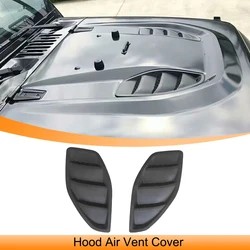 Car Front Hood Air Vent Outlet Decoration Cover Trim for Jeep Wrangler JK 2007-2017 Auto Exterior Accessories ABS Black Styling