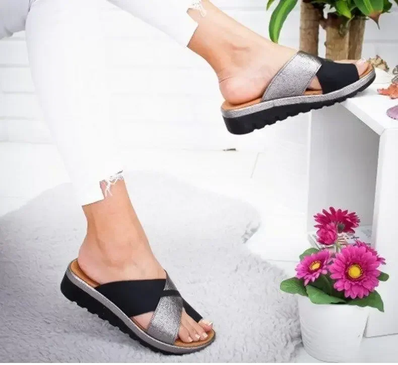 Women Shoes Slippers Orthopedic Bunion Corrector Comfy Platform Ladies Casual Big Toe Correction Sandal