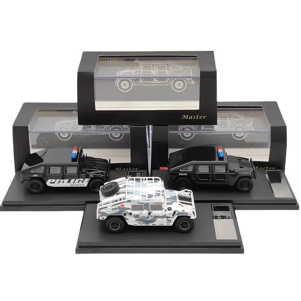 

Мастер 1:64, ультрафиолетовая модель военного внедорожника из сплава, игрушечный автомобиль, коллекционная деталь и подарок, совершенно новый в коробке