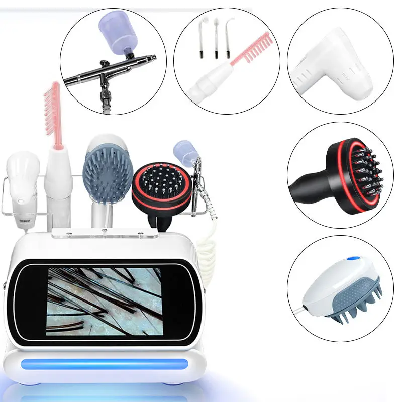Multifunctional 5-in-1 Desktop Hair And Scalp Treatment Machine With AI Hair Analysis & Management US Plug Commercial Use