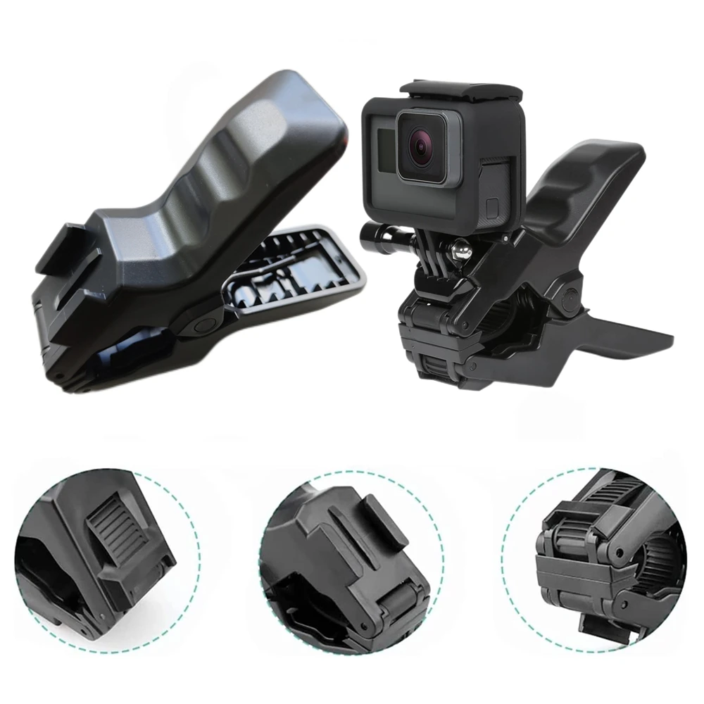 Flex Clamp Arm Halterung Mit Verstellbaren Schwanenhals Flexible Backen Clip Halterung Halter Für GoPro Hero 10 9 8 7 4 action Kamera Unterstützung