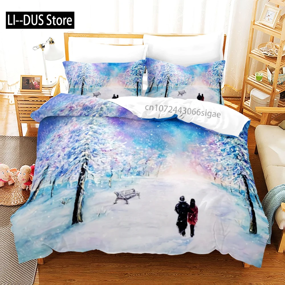 

King Queen Lovers Bedding Set Single Twin Full Queen King Size Lover Oil Painting Bed Set Aldult Kid Kawaii Duvetcover 001