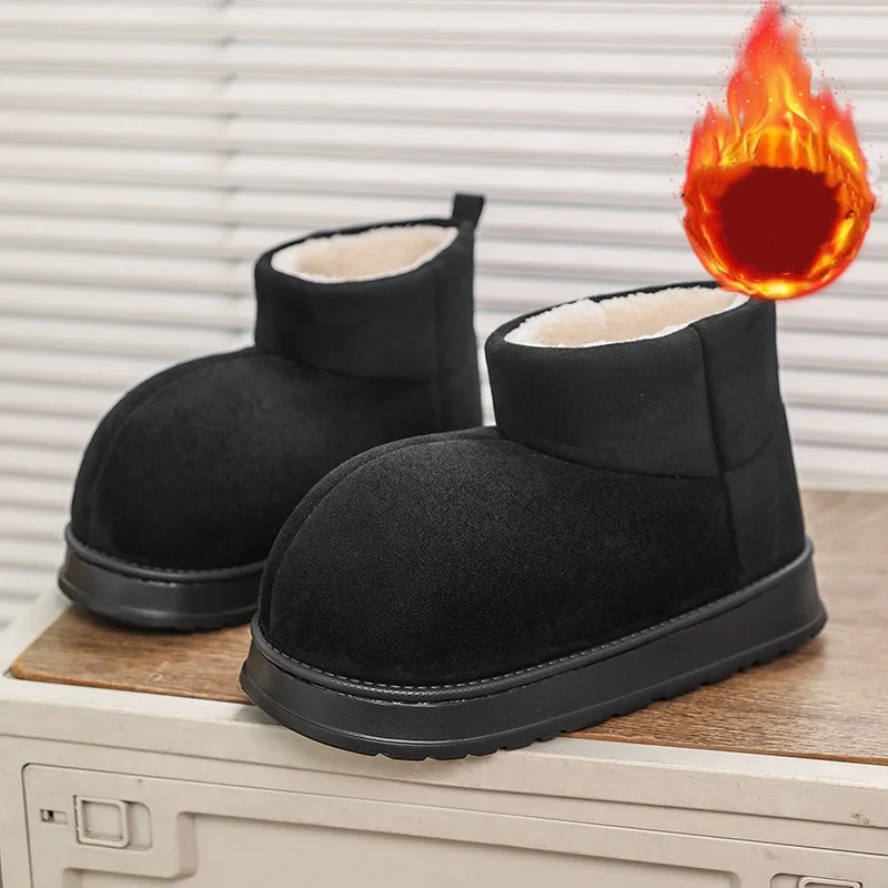 Popular Men's Big-Toe Snow Boots with Plush Lining and Warm Cotton Shoes image 3