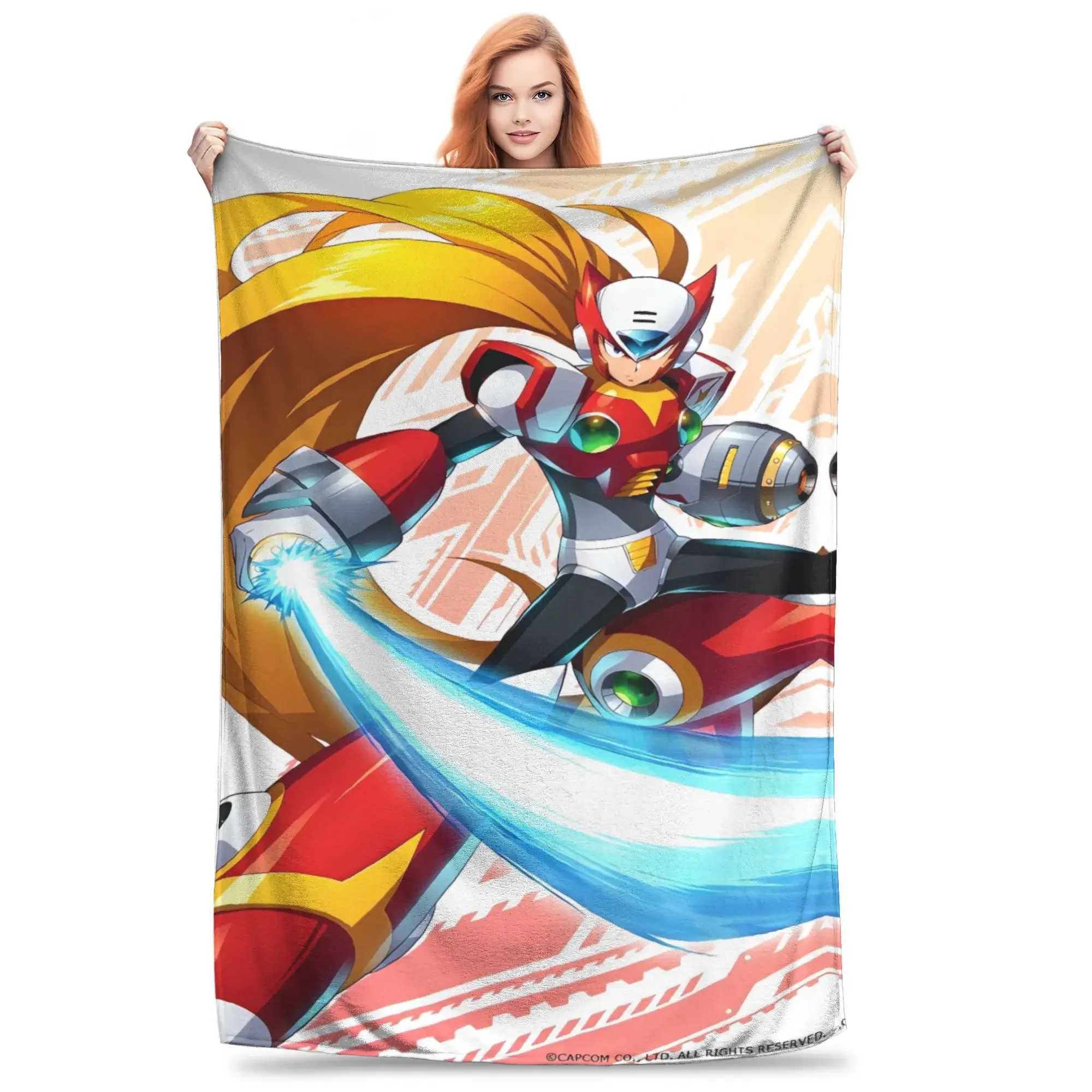 Mega Robot Man Soft Plush Throw Blanket for Kids Couch Bed Flannel Cover Comfortable Sofa Chair Bedspread