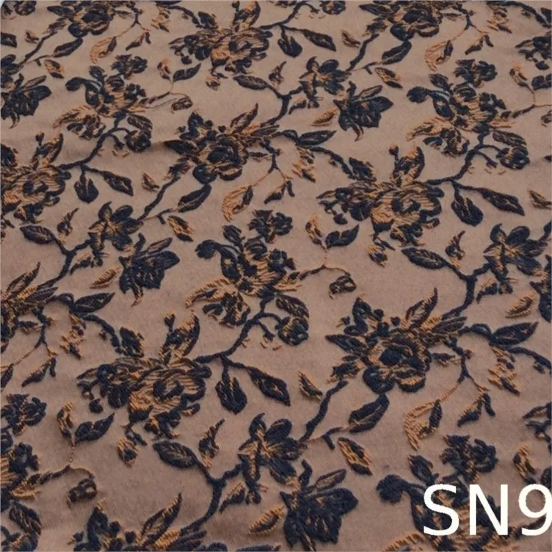 Elegant three-dimensional embossed wool blended floral jacquard fabric for skirts shorts handbags coats and women's woven