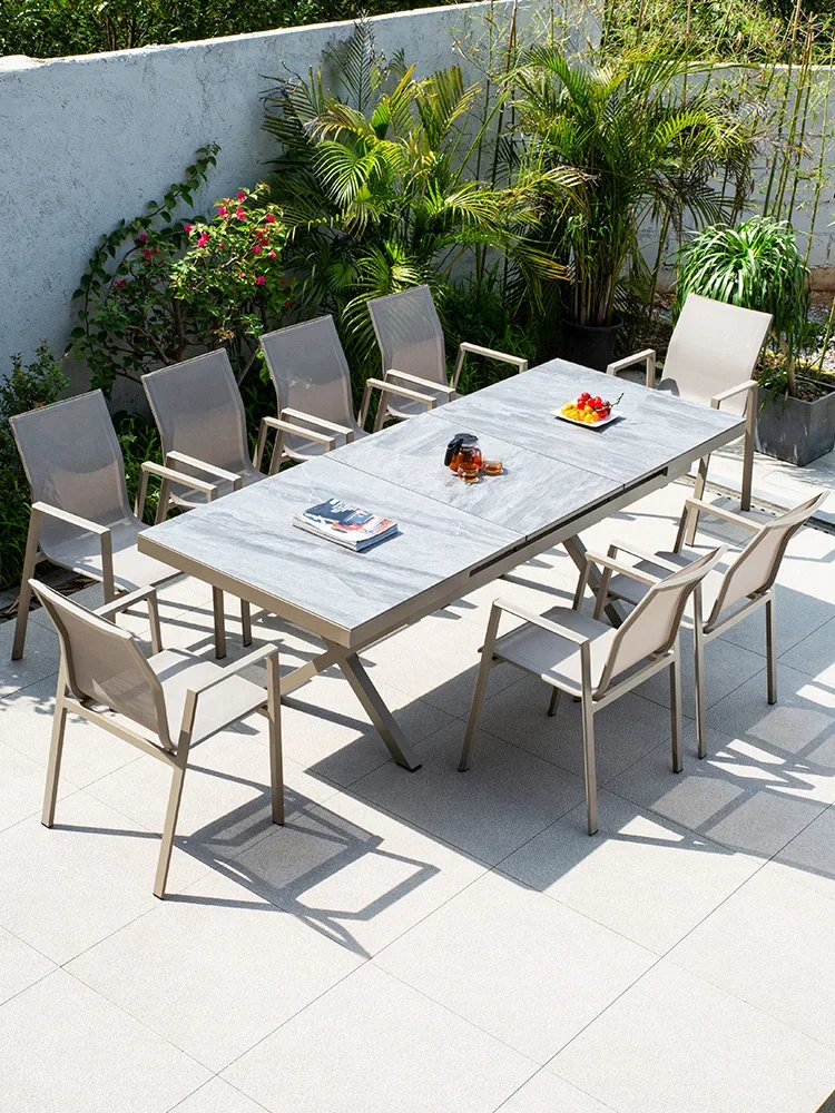 Nordic outdoor tables, chairs, courtyards, garden villas, stretched wood balconies, outdoor sun protection and leisure