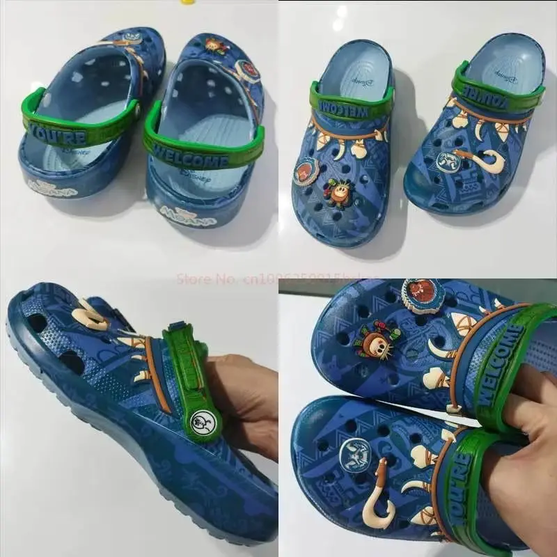 

Disney Anime Product Cosplay Collaboration Ocean Adventure Moana Moana Hole Shoes Men'S And Women'S Sandals Slippers