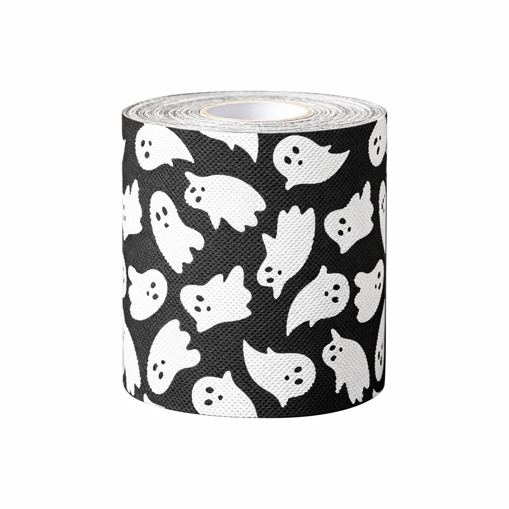 Halloween Ghost Printed Novelty Toilet Paper, High‑Quality Wood Pulp Funny Pattern Roll Paper, Spooky Bathroom Decor, Prank Gift