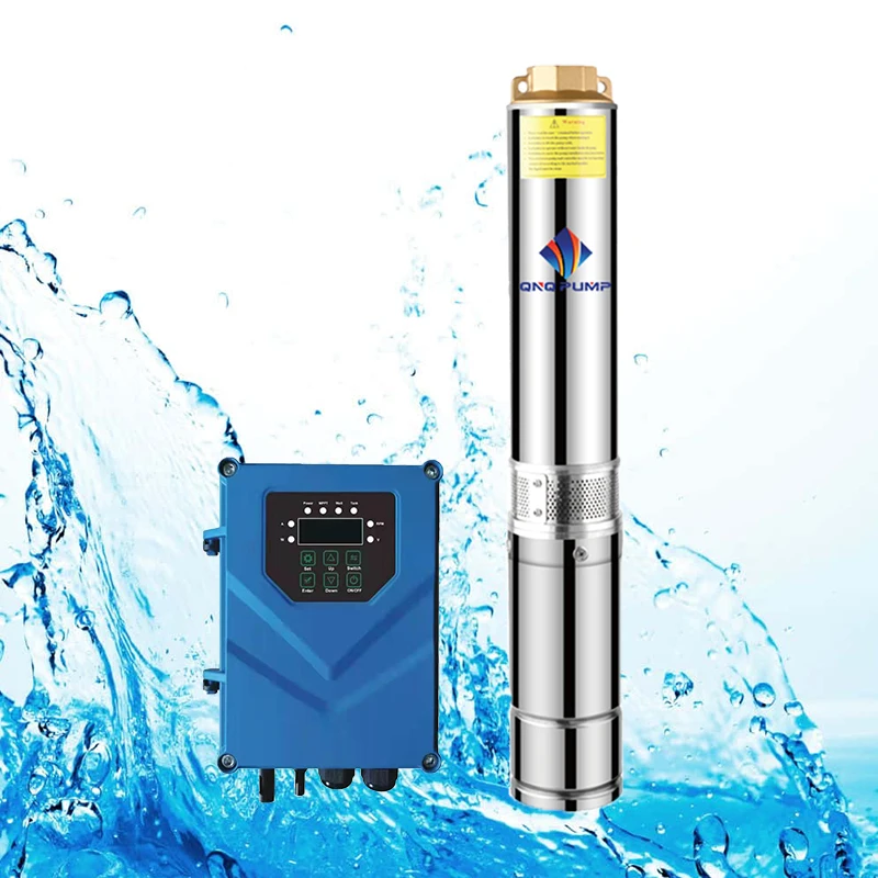 Bomba Solar sumergible serie 4TDP, venta al por mayor de China, CA de pozo profundo Wellbore de 4 pulgadas