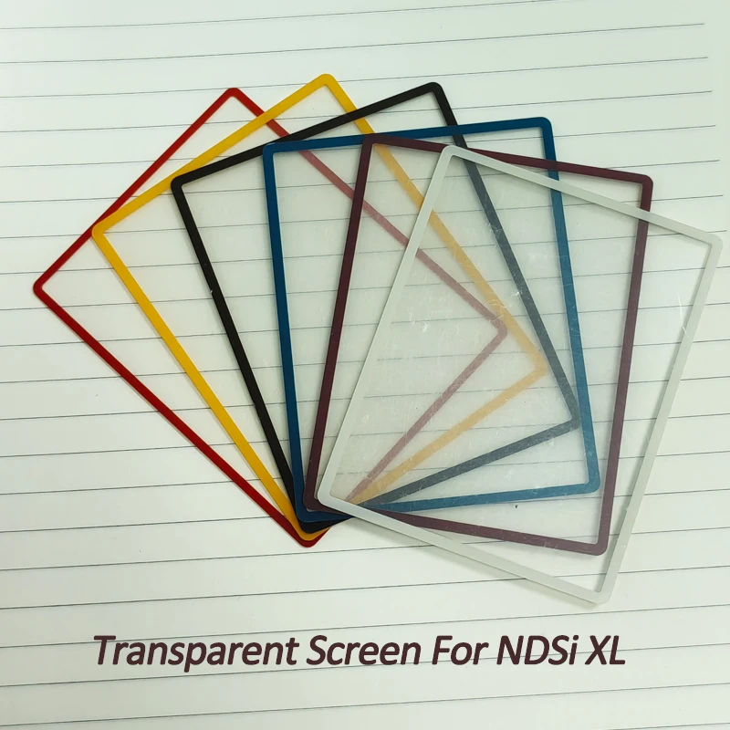 

Transparent Plastic Surface Screen For NintendoDSi XL Protective Mirror Lens Please take of both sides protective film