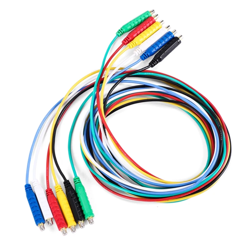 6PCS Magnetic Test Leads Silicone Soft Flexible Jumper Test Wires 30V AC5A 3.3FT Magnetic Test Leads