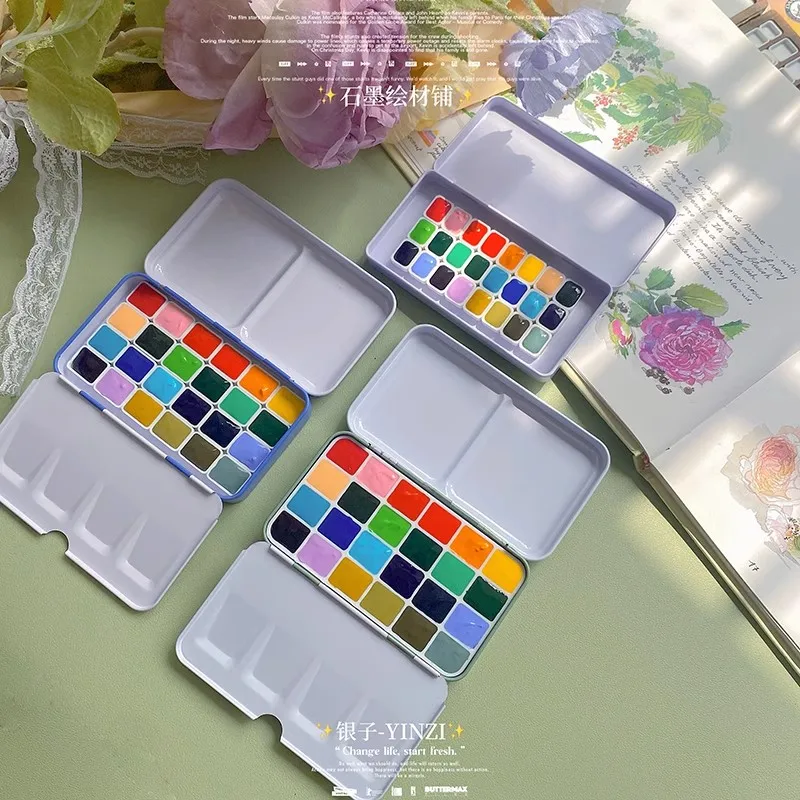 conjunto de tintas holbein x higuchi yuko acuarela dispensador aquarela pintura manga art supplies 24 cores 5ml 1ml 01