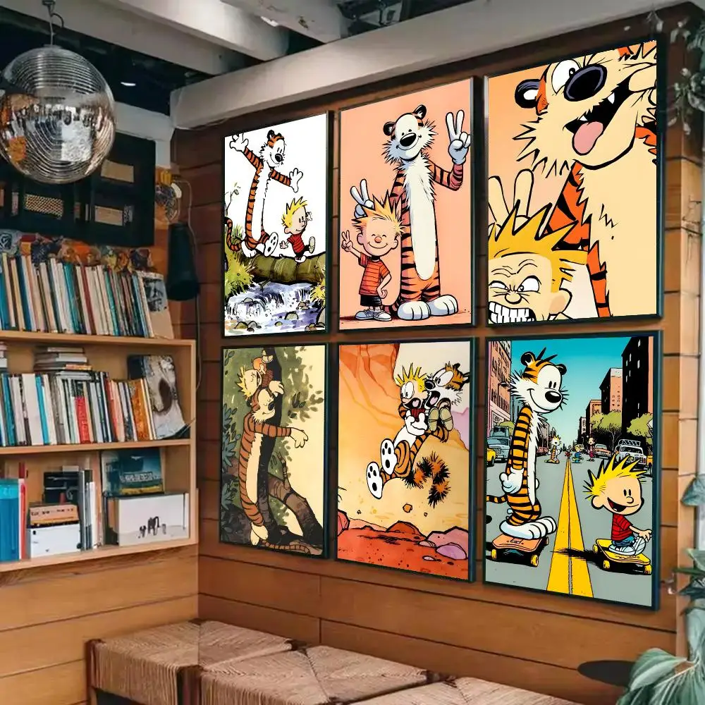 Anime H-Hobbes Poster Sticky Painting Prints Wall Art Waterproof Home Living Bed Room Bar Cafe Aesthetic Decor