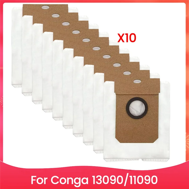 

Запчасти для пылесоса, мешок для пыли, подходит для Forconga 13090 Forconga 11090, запасные части, большой вместительный мешок для пыли, сменный мешок для пылесоса, 10 шт.