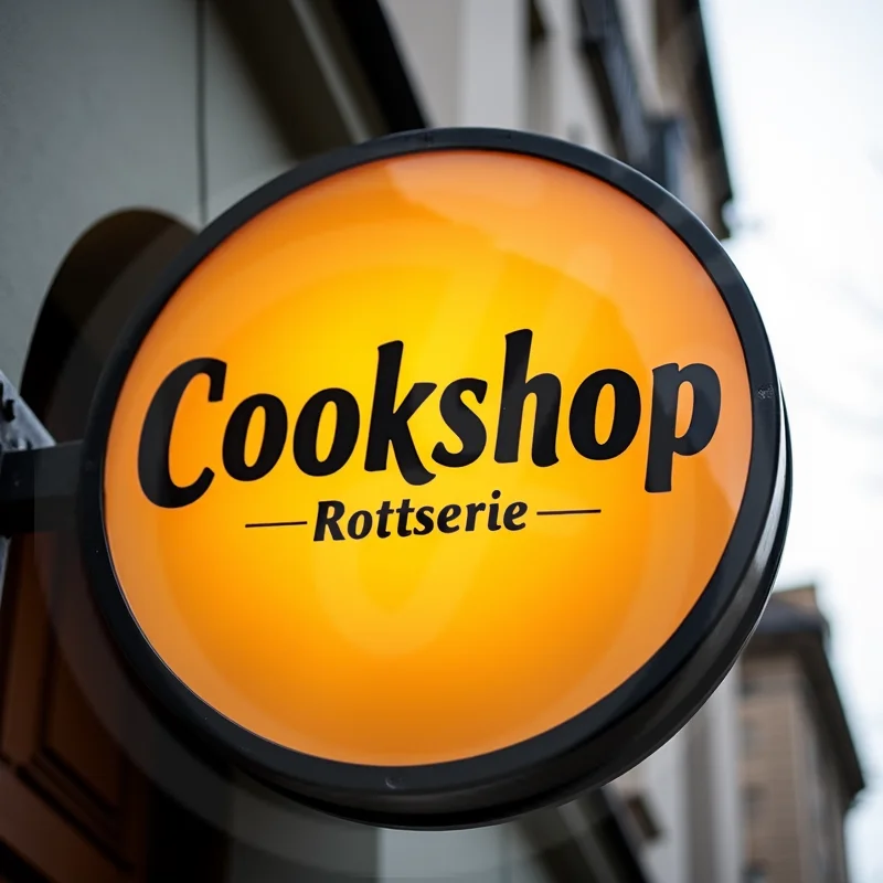 커피숍용 맞춤형 원형 LED 라이트 박스 방수 아크릴 양면 조명 비즈니스 간판 벽걸이