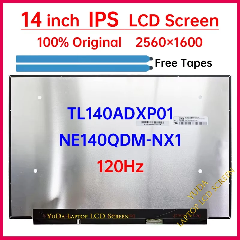 14 Inch 120Hz LCD Screen NE140QDM-NX1 TL140ADXP01-00 For ASUS ROG Zephyrus G14 GA402RJ GA402RK Display Matrix Panel Replacement