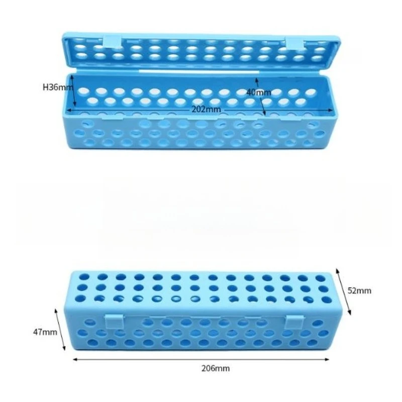 5Pcs Dental Sterilization Box Autoclave For Forceps Tooth Extraction Elevators Surgical Instrument Holder Disinfection Case