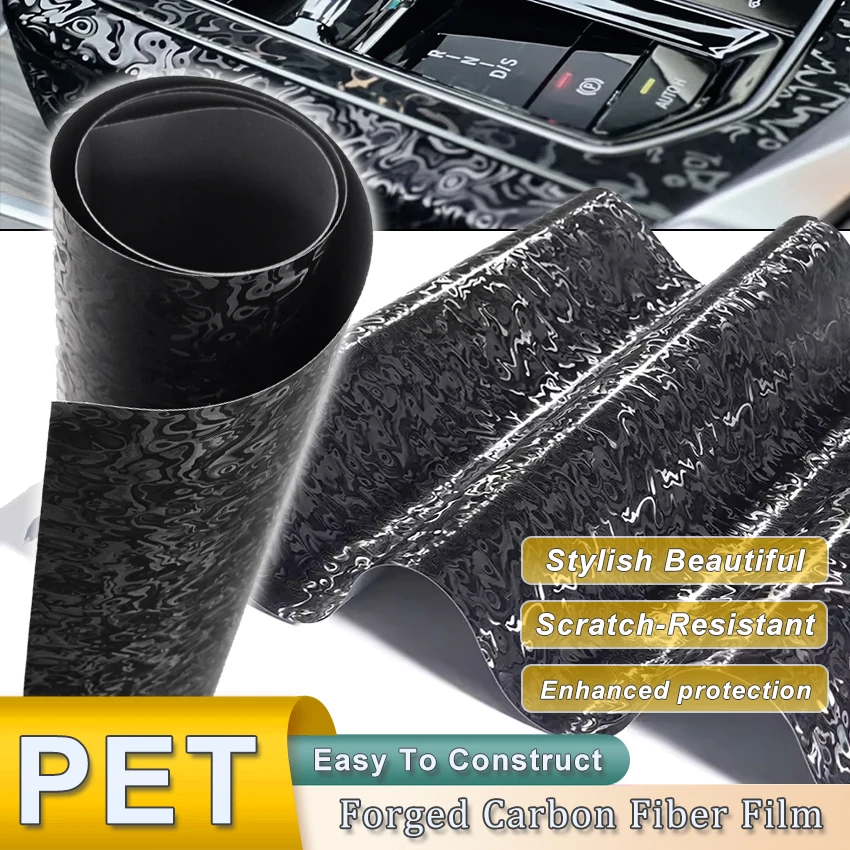 

Premium Waterproof PET Forged Cosmic Ghost Black Textured Vinyl Wrap Film Self Adhesive Decal Car Wrapping