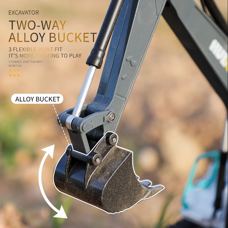 Huina 667/668 1:24 Rc Dumper escavatore camion di grandi dimensioni auto elettriche 9Ch auto telecomando trattore giocattoli per bambini regalo di natale