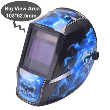 Large field of view 103*62.5mm 4 arc sensor solar auto darkening TIG MIG MMA welding helmet/face mask/electric welder mask/goggles