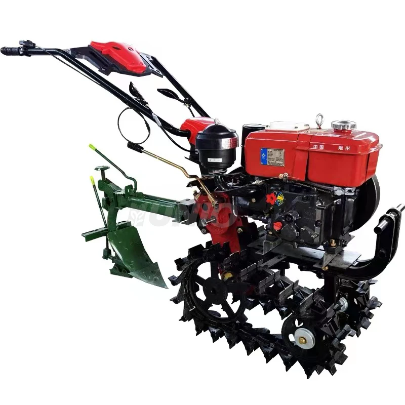 

Hot selling:High Quality Double Chain Rail Tiller Garden Agricultural Mini Power Cultivator Machine Trenching Sowing Fertilizing