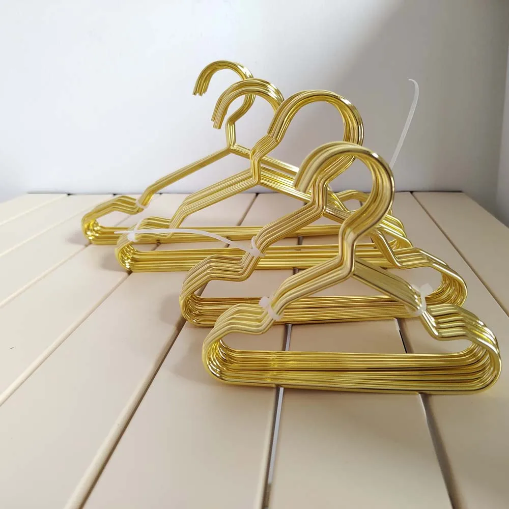 10 stuks kledingkasthangers kledingophangrekken kleding ijzeren hangers kinderen metalen hangers kinderkleding opbergrek organisatie