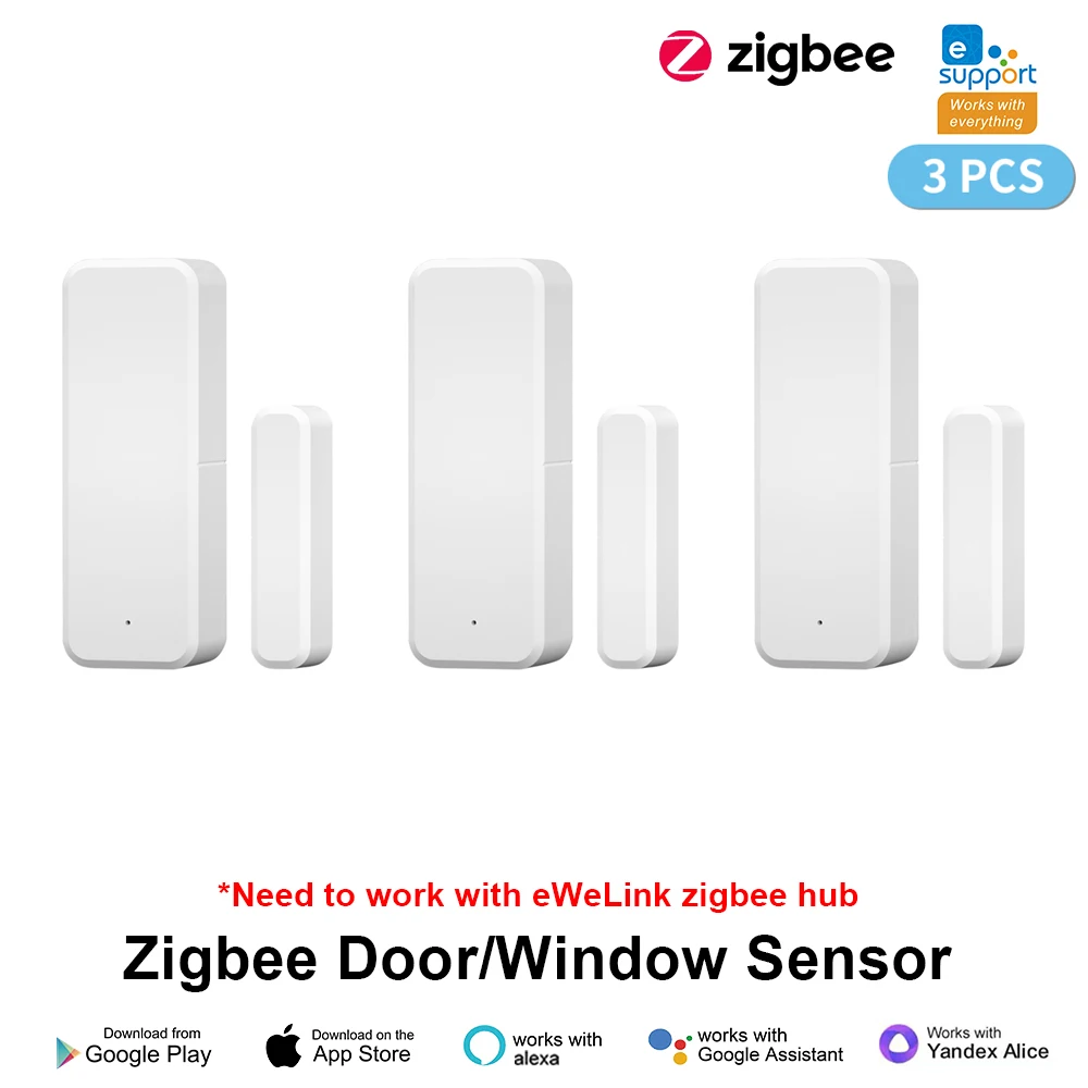 ZigBee Door Window Sensor eWeLink APP Smart Home Security Protection Door Open Closed Detector for Alexa Google Yandex Alice image 3