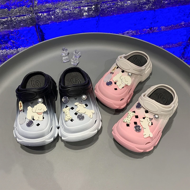 

Summer Children Slippers Girls Boys Light EVA Clogs Flat Casual Hole Home Garden Sandals Kids Baby Beach Outdoor Shoes