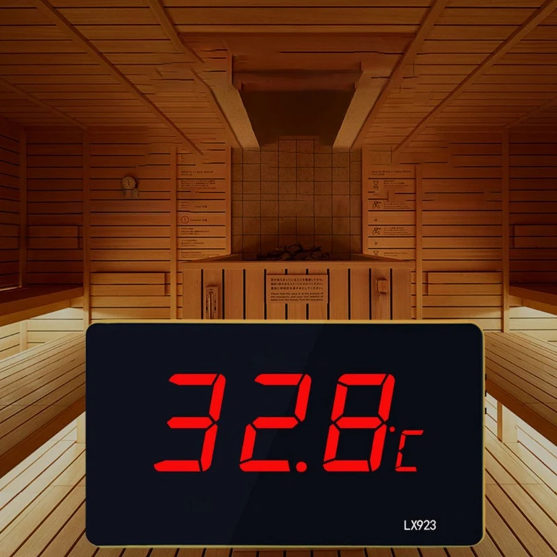 10-Zoll-Poolthermometer mit LED-Anzeige und wasserdichtem Sonden thermometer für Wasser fisch becken Außentemperatur messer EU-Stecker