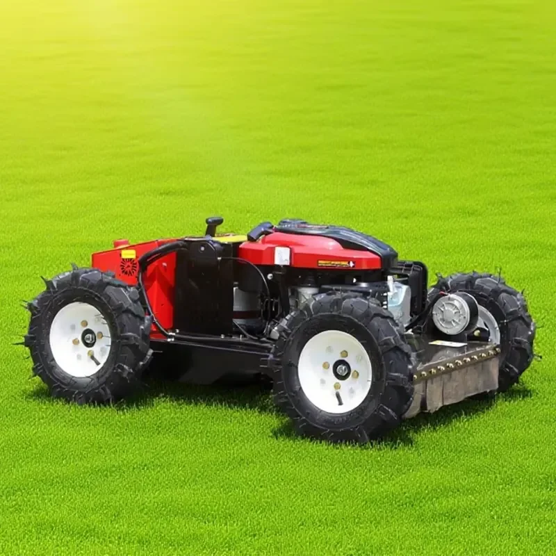 China CE EPA Engine All Terrain Grass Cutting Machine Agriculture Four Wheel Drive Remote Control Smart Lawn Mower