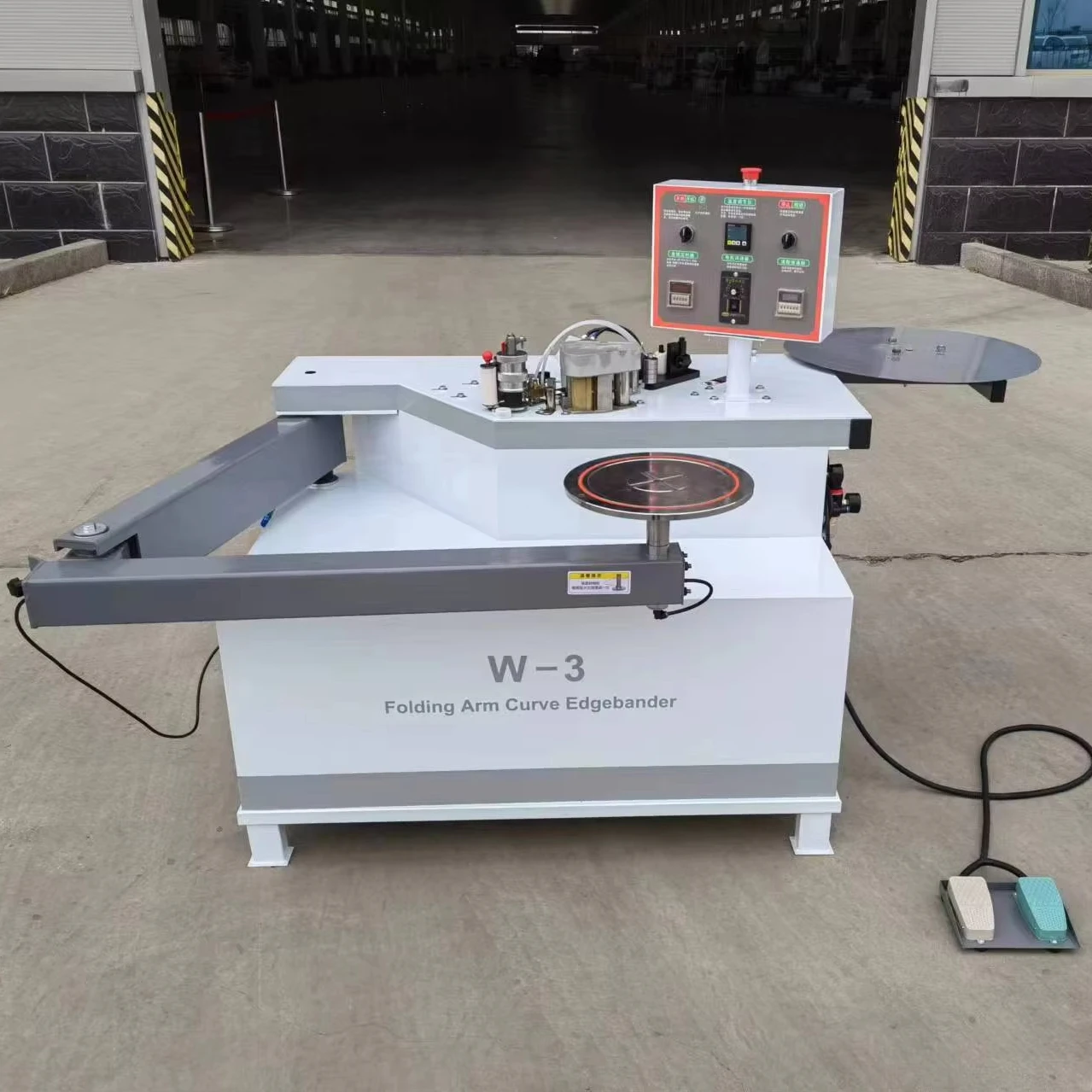 

W-3 Trimming Edging Linear Folding Arm Edge Banding Machine for Carpentry Wood With Corner Trimming Bevel Edge Banding Machine