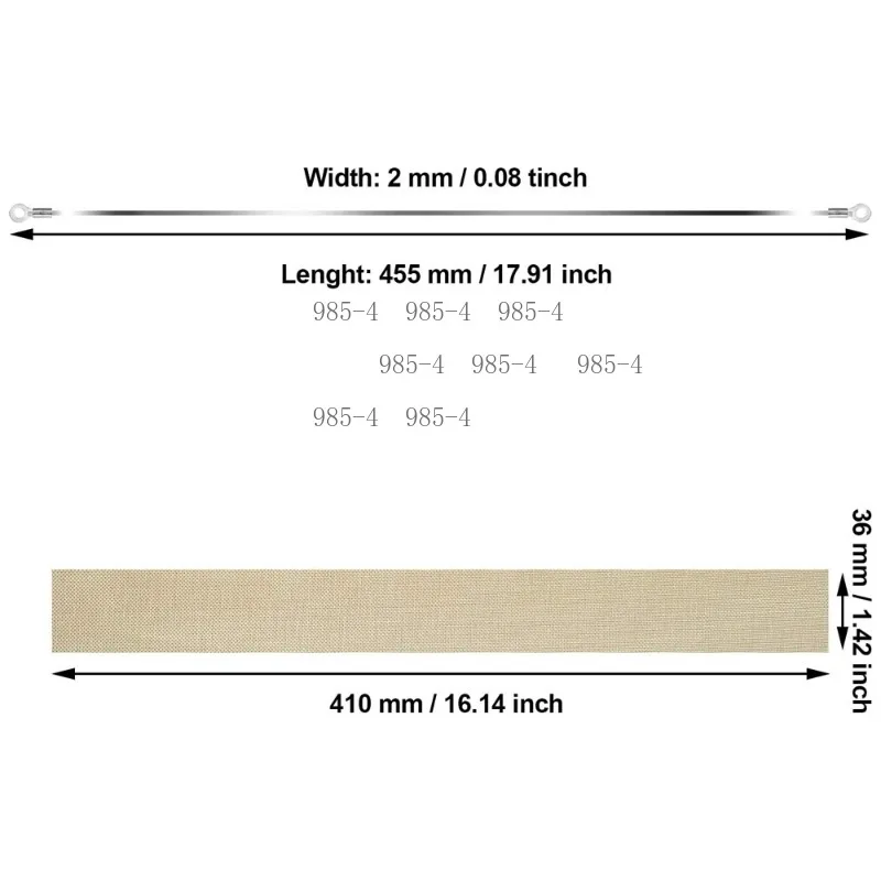 200/300/400mm Sealing Machine Heating Wire 10Pcs Impulse Sealer Heater Element Strip