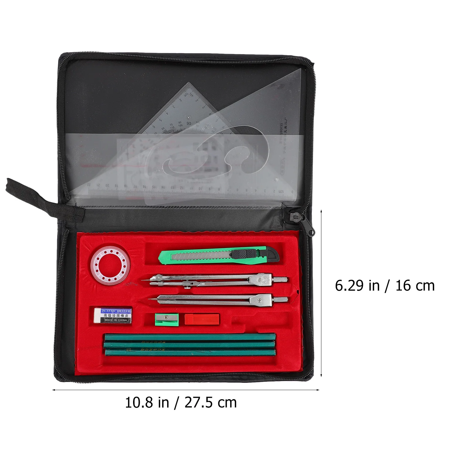 

Professional Drafting Tools Kit Protractor Ruler Compass Set Square Engineering Math Geometry Art Design School Supplies
