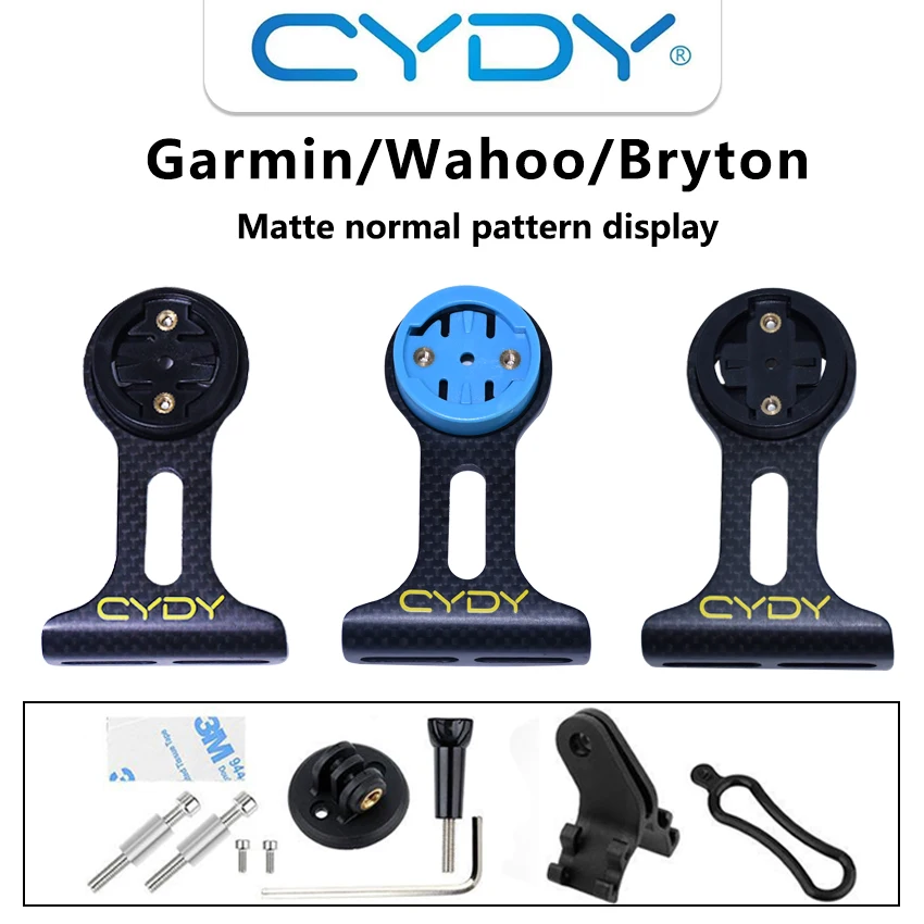 CYDY Carbon 3K Garmin Поддержка для велосипедного водителя Bryton Whaoo XOSS IGPSPORT MAGENE MTB Вынос GPS Велосипедное крепление GOPRO Велосипедные детали