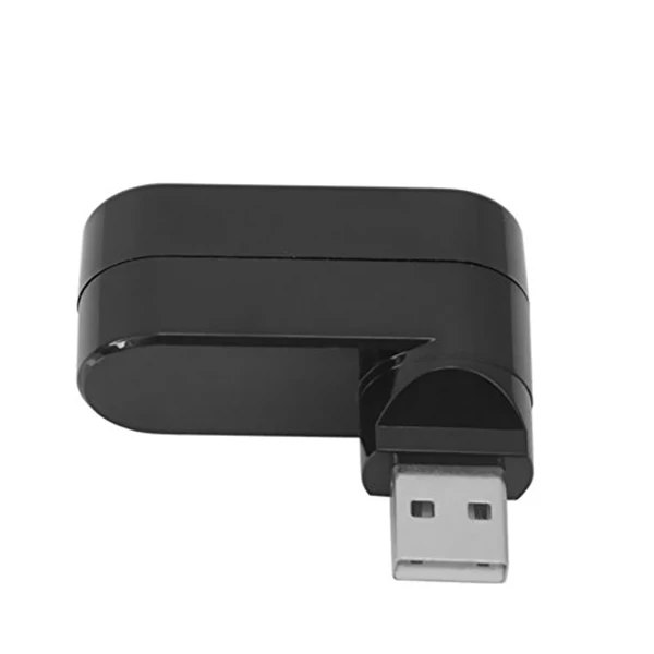 

2 .0 USB Hub Splitter Adapter Cable Rotatable 180°Cable 2.0 3 X Port Charge Travel