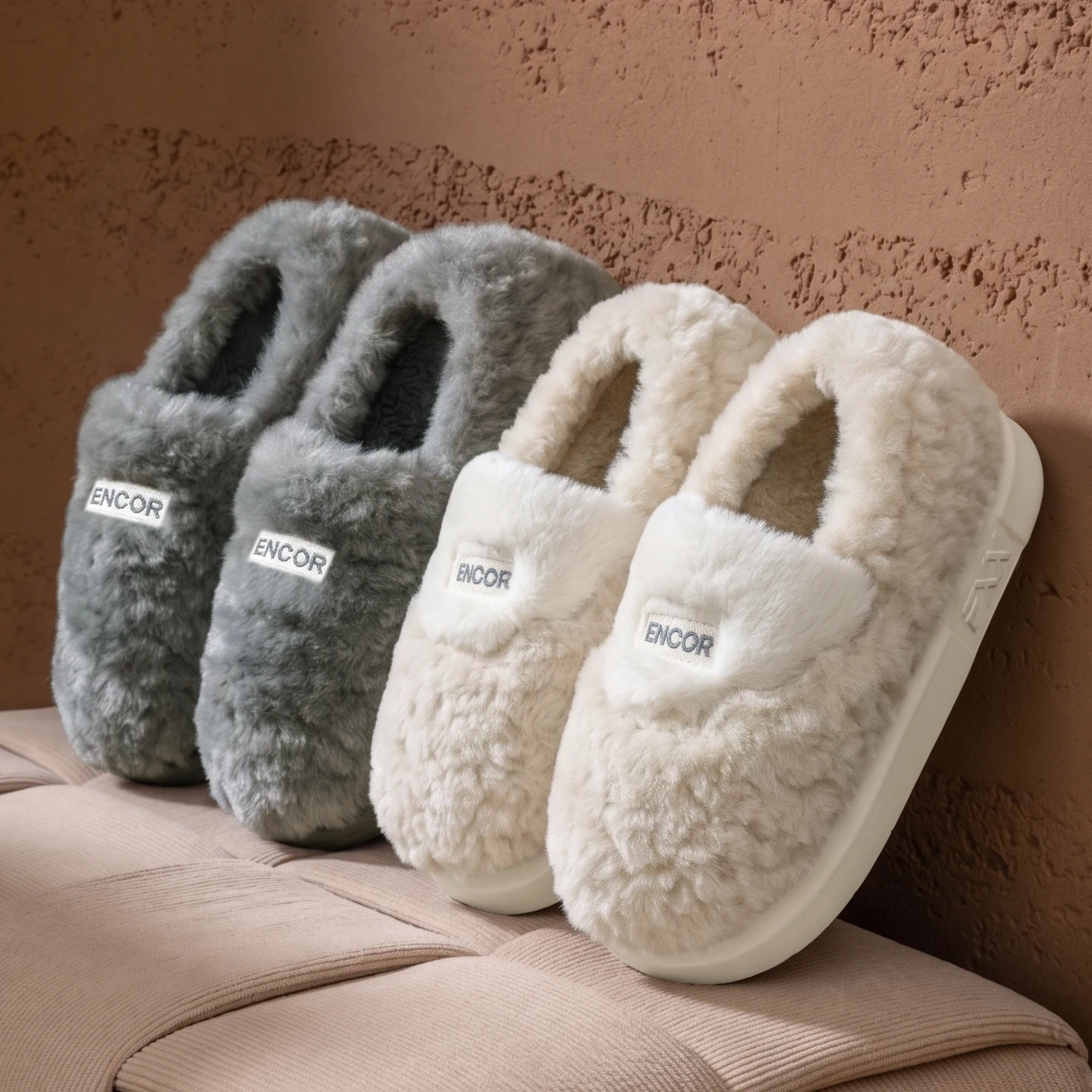Winter Super Warme Hausschuhe für Damen und Herren, dicke Sohle, Plüsch, weich, bequem, für drinnen, Baumwolle, flauschig, Paar-Schuhe, Freizeit – Detail 16