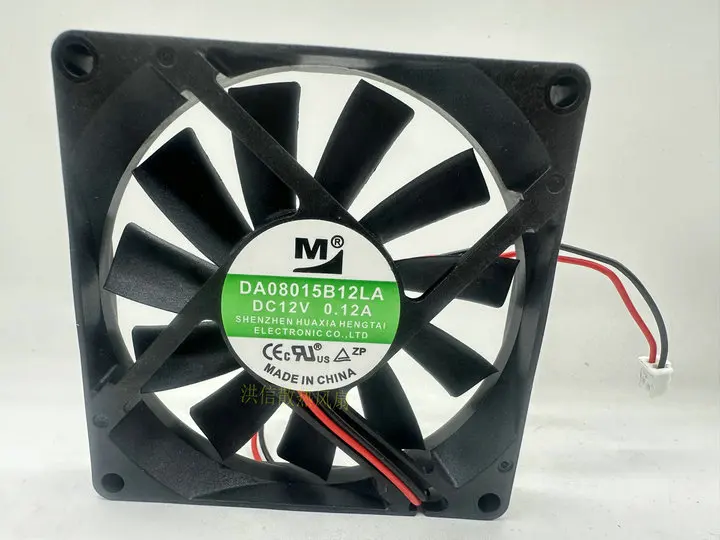 

M DA08015B12LA DC 12V 0.12A 80x80x15mm 2-Wire Server Cooling Fan