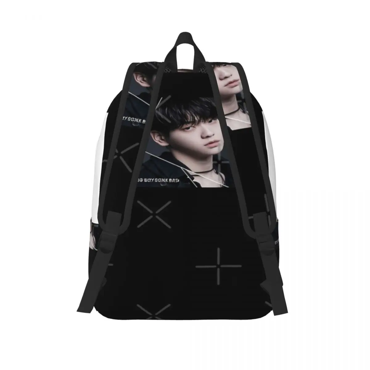 SOOBIN TXT - TEMPTATION Einfacher und stilvoller Rucksack Canvas-Rucksack Damentaschen
