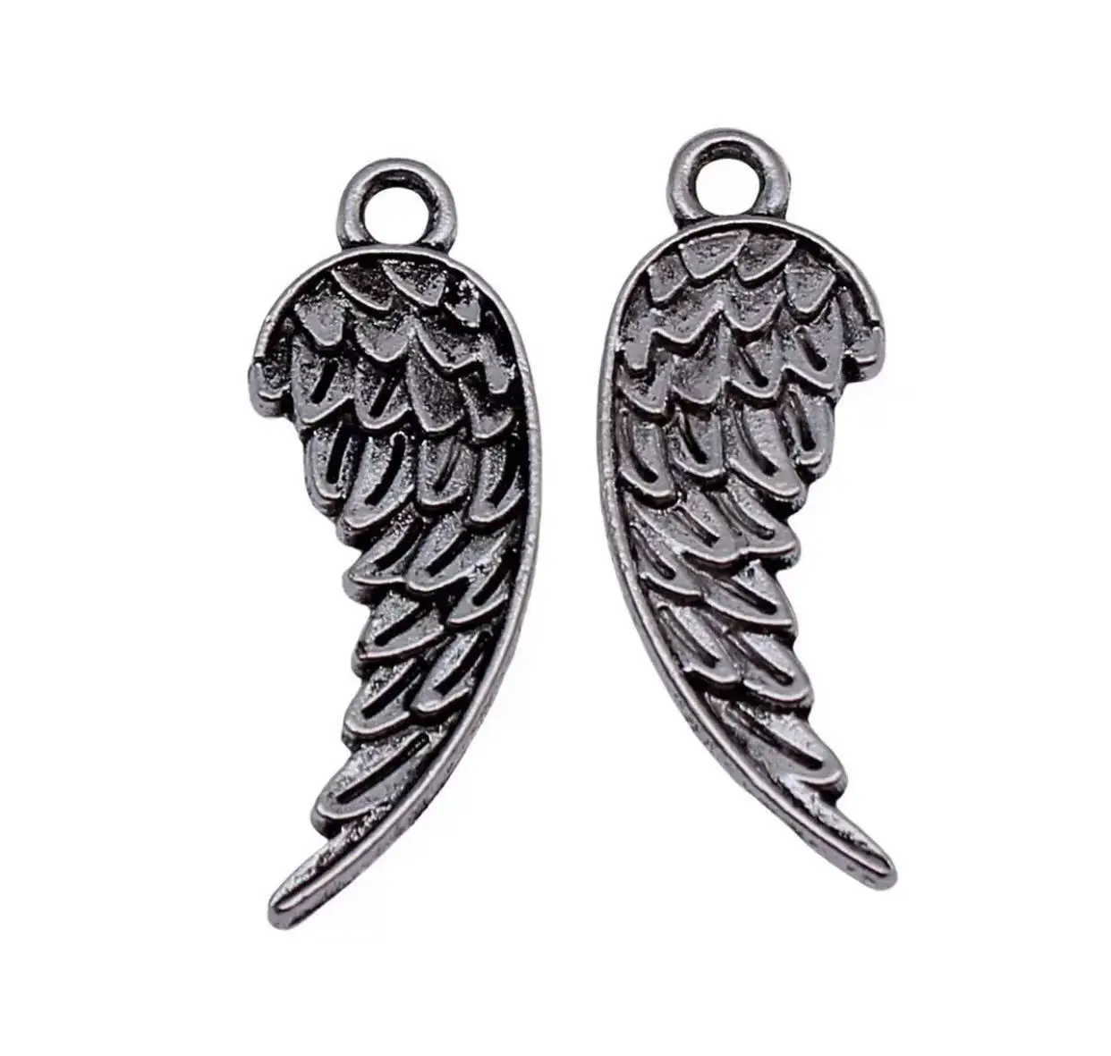 

20pcs 26*9.3mm Vintage 2sided wing charms for DIY accessories Zinc Alloy Metal HWG1738