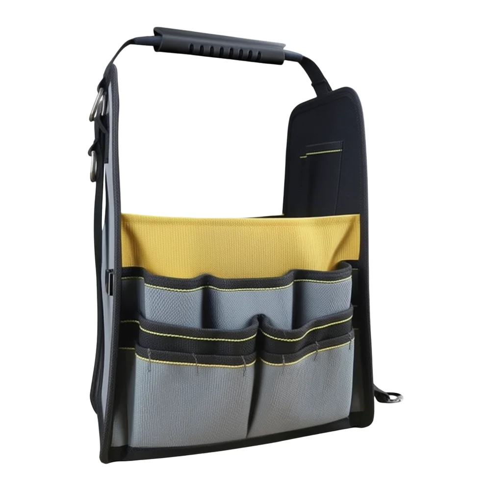 Daily Use Electrician Tool Bag Made from Proven Oxford Nylon Fabric with 12 Defined Storage Areas and Portable Carry System