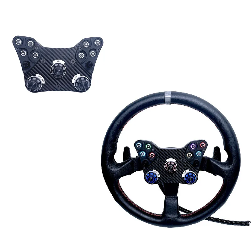 

Sim Racing Steering Wheel Shift Paddles For Thrustmaster Simulation Game Racing PC Rally Steering Wheel Center Control Box