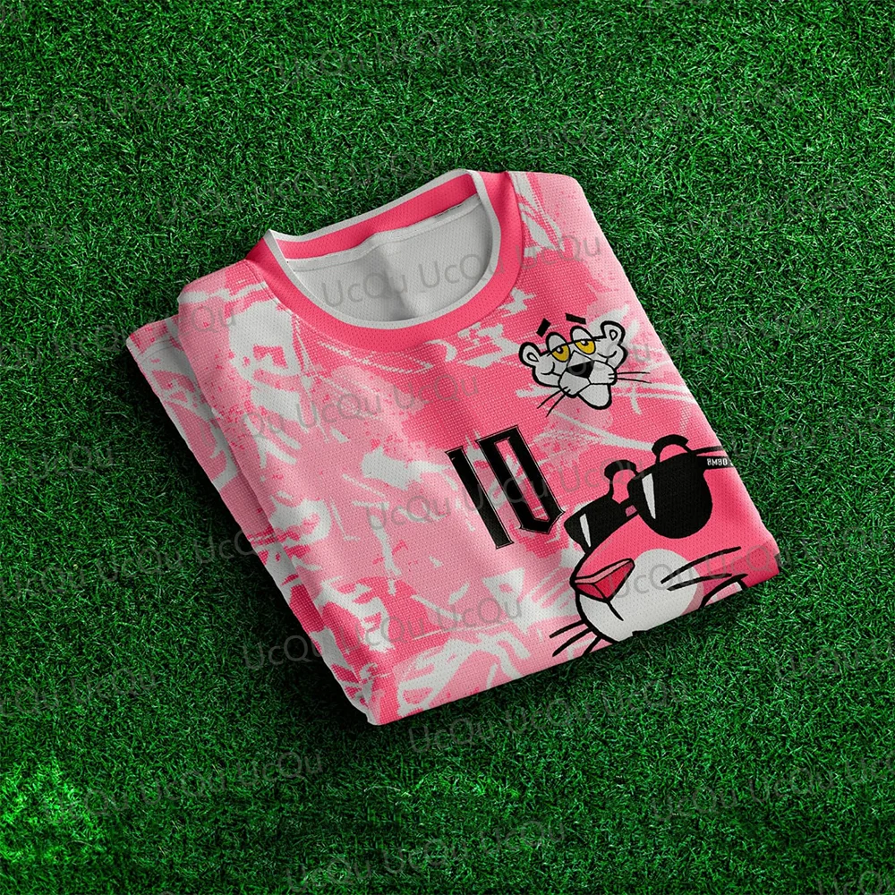 2024 New Arriavl Pink The Panthers Num 10 Summer Football Special Commemorative Edition Design Edition Jersey Design