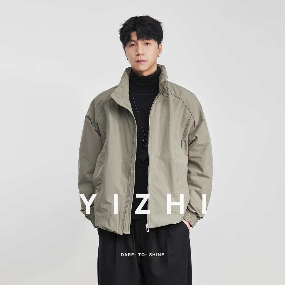 

Модный мужской пуховик с воротником-стойкой, осень-зима 2022, новая мужская утолщенная теплая куртка в американском стиле ретро