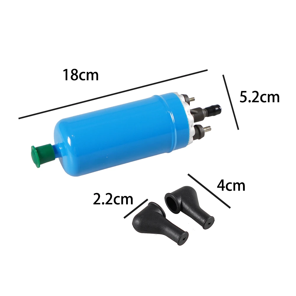 Universal blue high pressure Electric Fuel Pump External Connector 0580464038 for Benz Renault BMW Alfa Peugeot 405 Opel Citroen