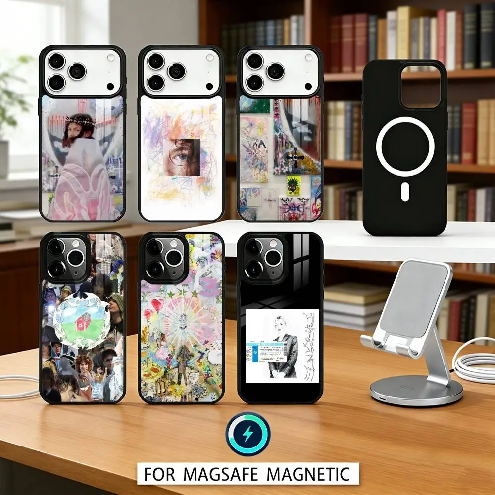 

F-Fantasy B-Bladee 333 Drain Gang Phone Case For iPhone17,16,15,14,13,12,Pro,Max,Magnetic For Magsafe Wireless Charging