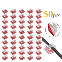 10/20/50PCS Cable Organizer Clips Cable Management Wire Manager Cord Holder USB Charging Data Line Bobbin Winder Wall Mounted