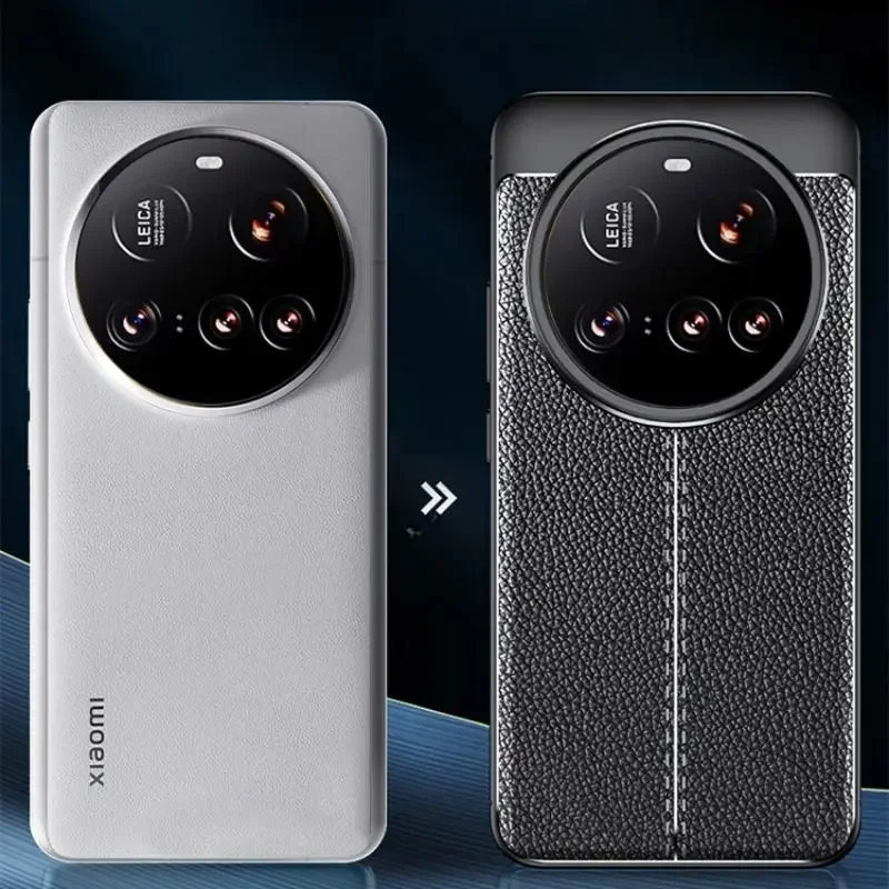 

Phone Case For Xiaomi 15 Ultra Pro 15 xiaomi Litchi Texture stitching Leather Silicone Soft Cover For Xiaomi 15 Pro Ultra Shell