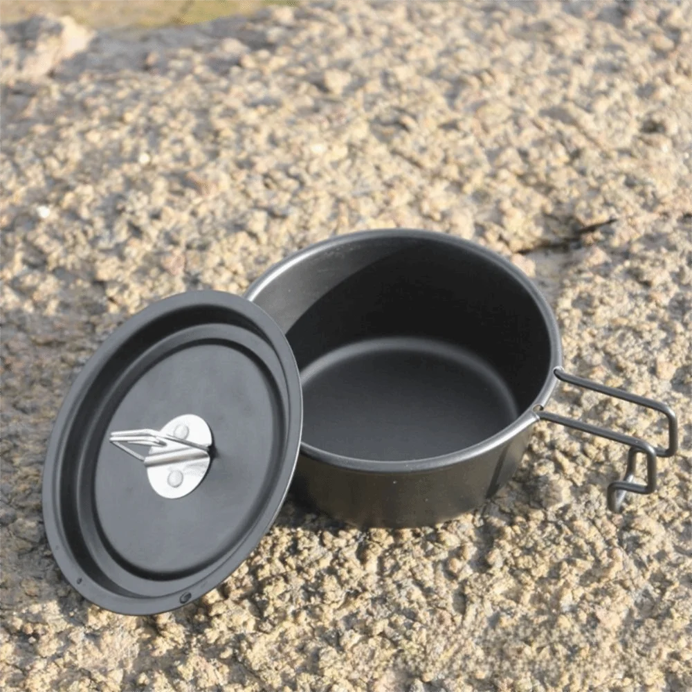 Lightweight Folding Snow Bowl Folding Handle Stackable Camping Bowl Rust-proof Heat Resistant Portable Picnic Bowl