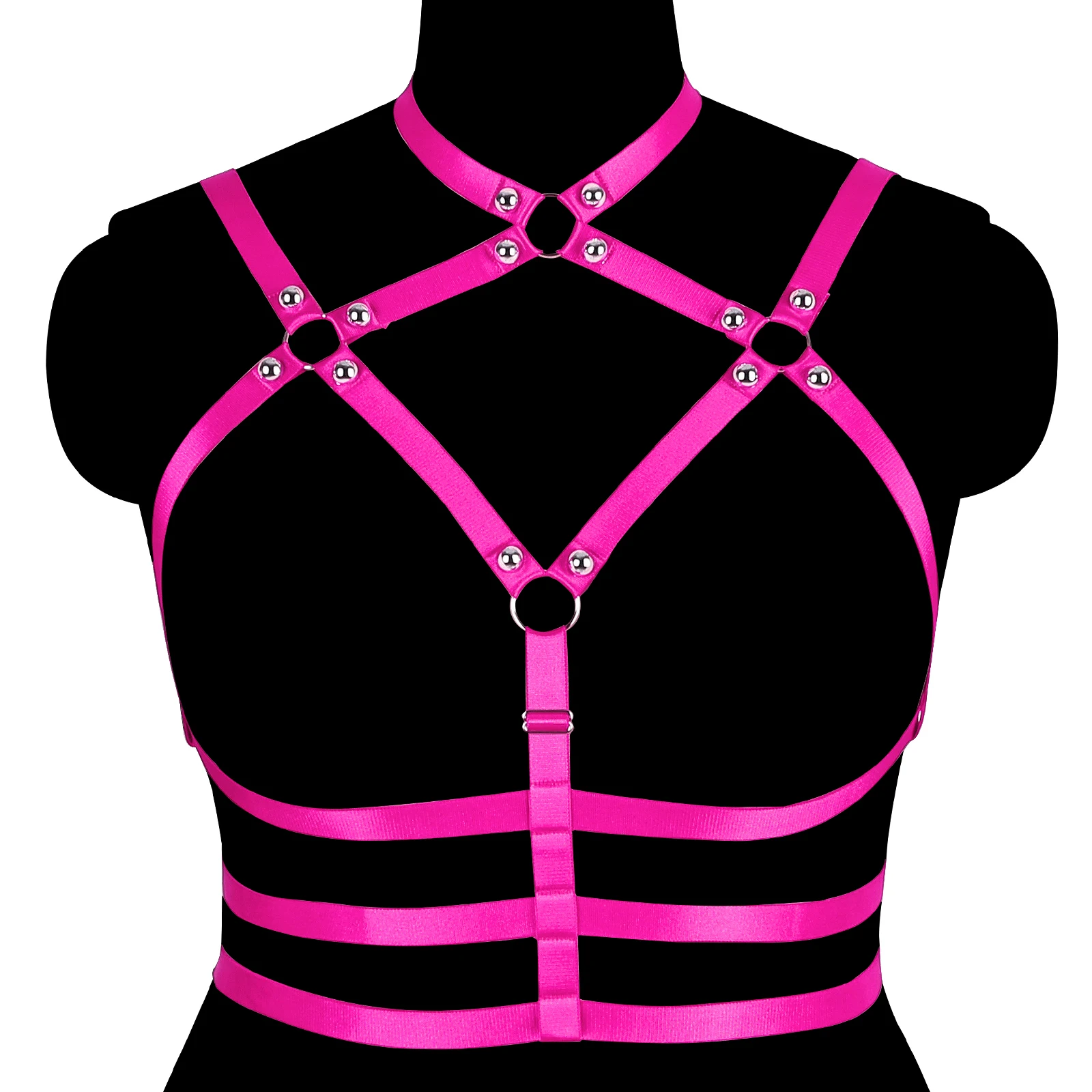 

Sexy Lingerie Bondage Clothes Festival Rave Erotic Goth Cupless Bra Body Harness For Women Cheapest Garter Belt Accessories