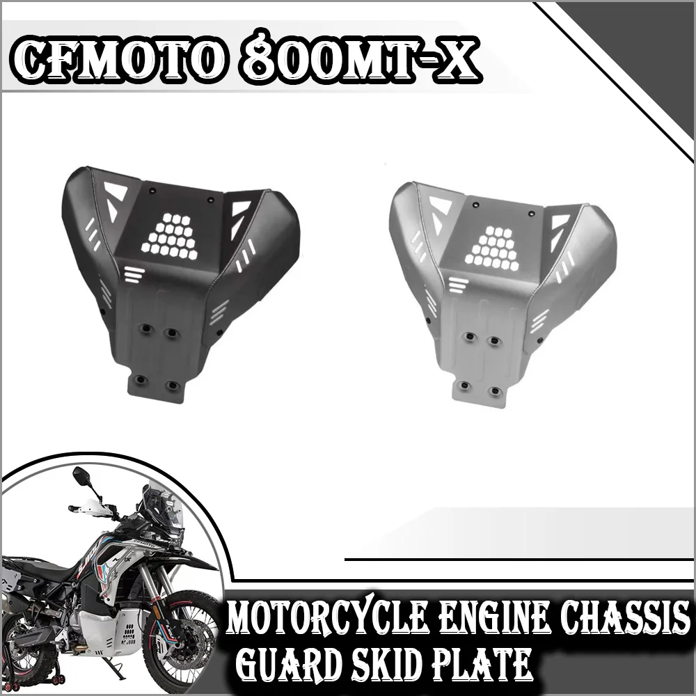 

New Motorcycle Engine Chassis Guard Skid Plate Fit For CFMOTO 800MT-X 800MTXBelly Pan Cover Bash Plate Protection